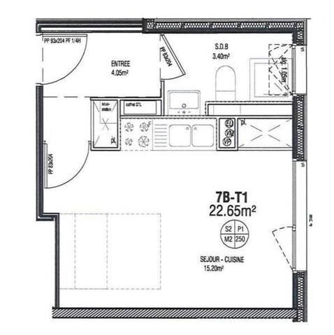 Appartement 1 pièce                                        - 44100 Nantes - Zola Réf : 12625