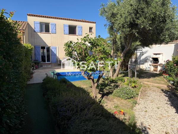 MAISON R+1 85 M² AVEC PISCINE ET GARAGE SUR TERRAIN DE 322 M²