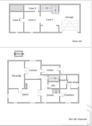 Maison à vendre 6 pièces -Saint Jean du Gard, terrain environ 2870 m2, belle vue .