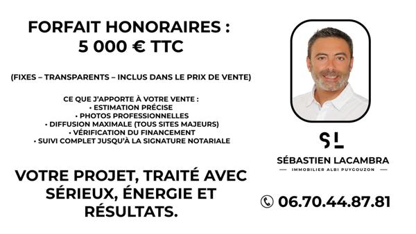 Albi (81000) Maison 3 chambres avec jardin et garage – Entretien irréprochable – Albi – Impasse au calme