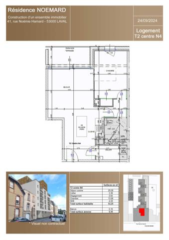 Appartement 2 pièces - 53 m²