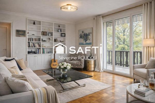 T4 idéal pour une famille, alliant beaux volumes, calme et proximité immédiate de Genève
