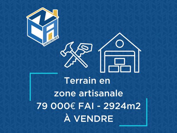 PLEIN CENTRE TERRAIN EN ZONE ARTISANALE