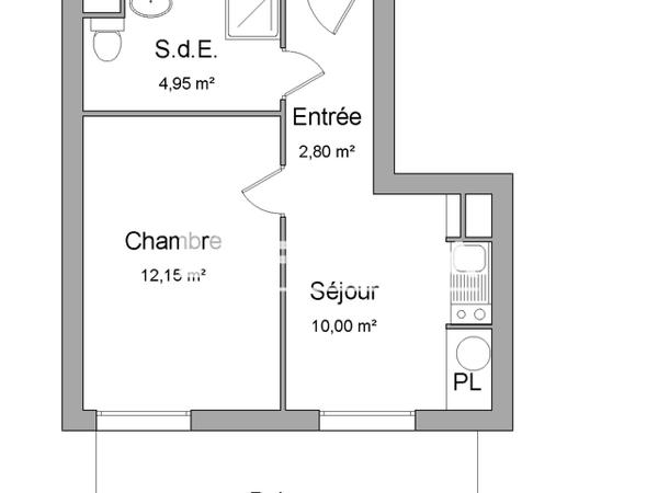 Location Appartement 2 pièces 29.9 m² - 1 RUE SCHERTZ Strasbourg 67100