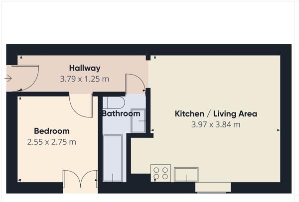 Appartement 29 m² avec stationnement privatif à Saint-Donatien