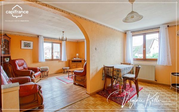 Maison Individuelle de 110 m² à vendre à FEGERSHEIM (67) - Terrain de 440 m² - Dépendance