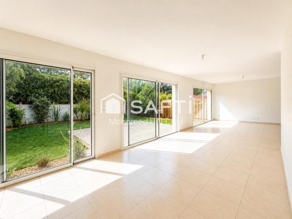 Villa 145 m², 4 ch, garage, centre La Teste, calme