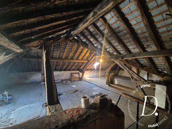 Commerce, habitation, grange et terrain constructible potentiel en centre-ville