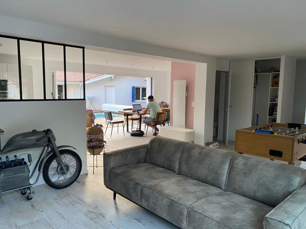 Maison T6 CAPBRETON quartier BOUHEBEN 130m² + T1 de 23m² + garage 16m² + Pool House 15m²