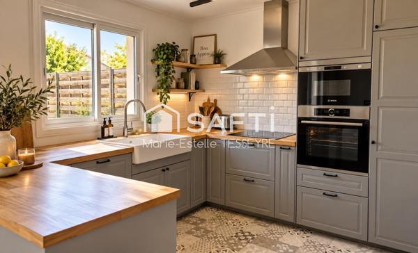 Eysines, aux portes du Bouscat Maison T4 – 82,19 m² – 3 chambres – Terrasse 50 m² – Garage 15m²– Climatisation