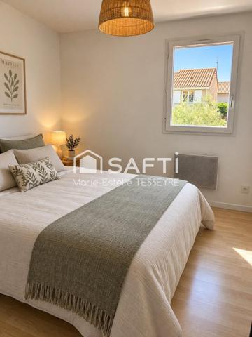 Eysines, aux portes du Bouscat Maison T4 – 82,19 m² – 3 chambres – Terrasse 50 m² – Garage 15m²– Climatisation