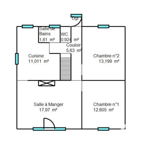 Maison à vendre 3 pièces 60 m² Berck