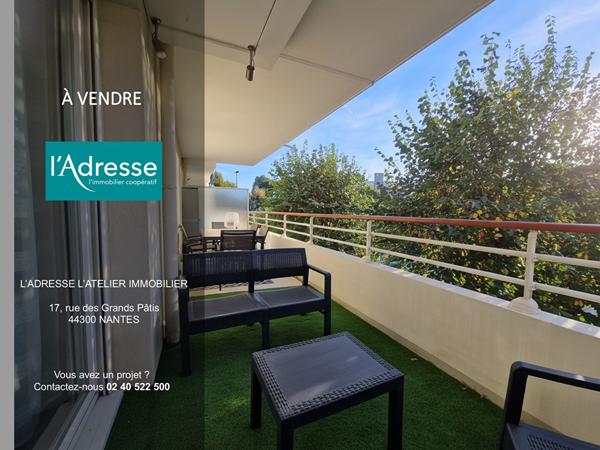Appartement Nantes 51M2 avec terrasse 17M2