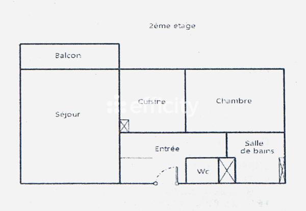 Appartement 2 pièces - 45 m²