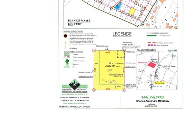 Terrain à vendre    Sarceaux