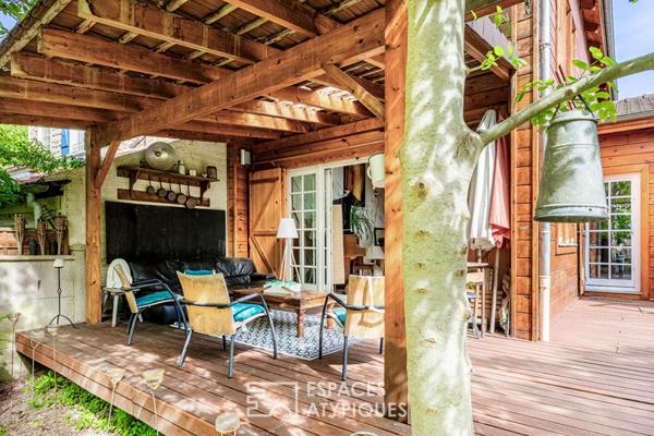 L’exception à Pontoise : Maison esprit chalet, le confort absolu.
