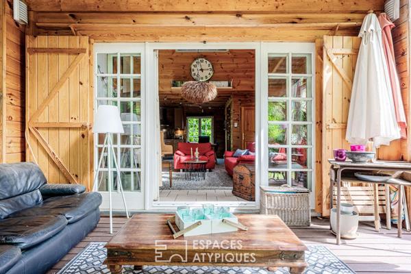 L’exception à Pontoise : Maison esprit chalet, le confort absolu.