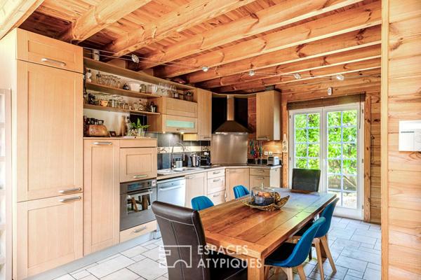 L’exception à Pontoise : Maison esprit chalet, le confort absolu.