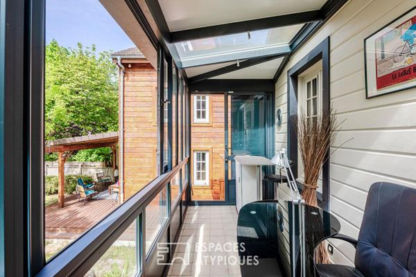 L’exception à Pontoise : Maison esprit chalet, le confort absolu.