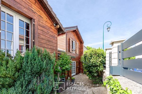 L’exception à Pontoise : Maison esprit chalet, le confort absolu.