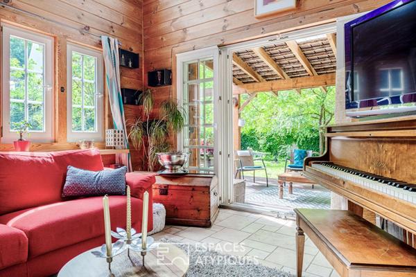 L’exception à Pontoise : Maison esprit chalet, le confort absolu.