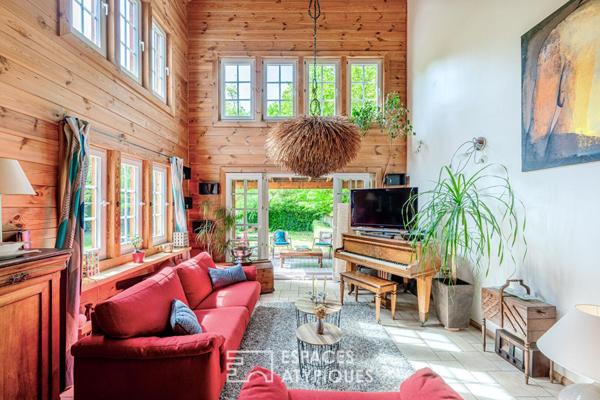 L’exception à Pontoise : Maison esprit chalet, le confort absolu.