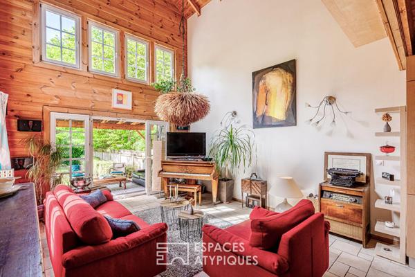 L’exception à Pontoise : Maison esprit chalet, le confort absolu.