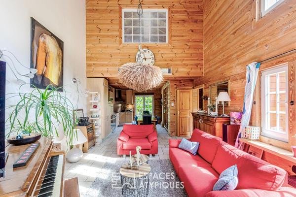 L’exception à Pontoise : Maison esprit chalet, le confort absolu.