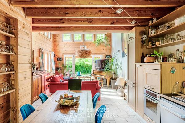 L’exception à Pontoise : Maison esprit chalet, le confort absolu.