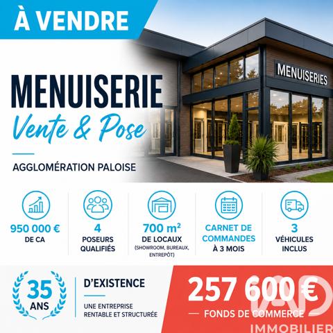 Charpente, Menuiserie​ à vendre 700 m² Gan