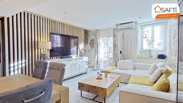 PLAN-DE-LA-TOUR, MAISON DE VILLAGE 125m2 ENTIÈREMENT CLIMATISÉE  AVEC TERRASSE