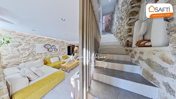 PLAN-DE-LA-TOUR, MAISON DE VILLAGE 125m2 ENTIÈREMENT CLIMATISÉE  AVEC TERRASSE