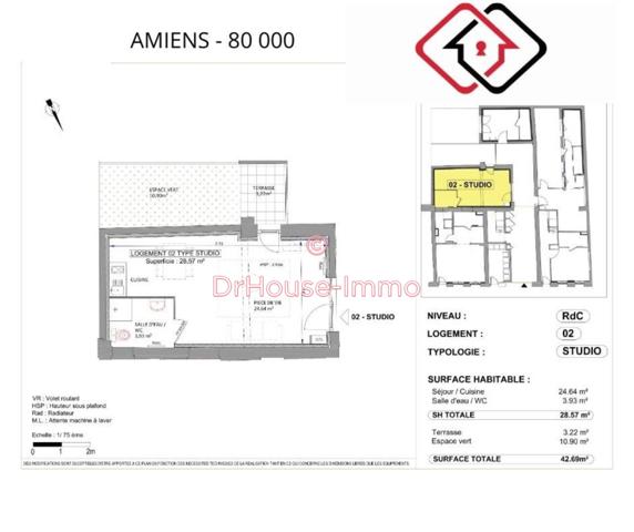 Appartement à vendre 1 pièce de 29 m²