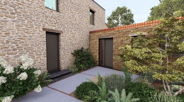 Carquefou - La Gouachére - Maison en pierre - 220m² - 6 chambres - 1 000m² de terrain