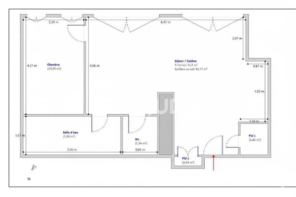 PARIS 75116, 2 pièces à saisir, 50m2