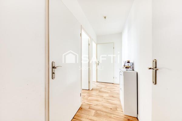 Appartement 3 pièces de 64m², immeuble récent de standing avec jardin et terrasse de 52m², exposé Sud-Ouest