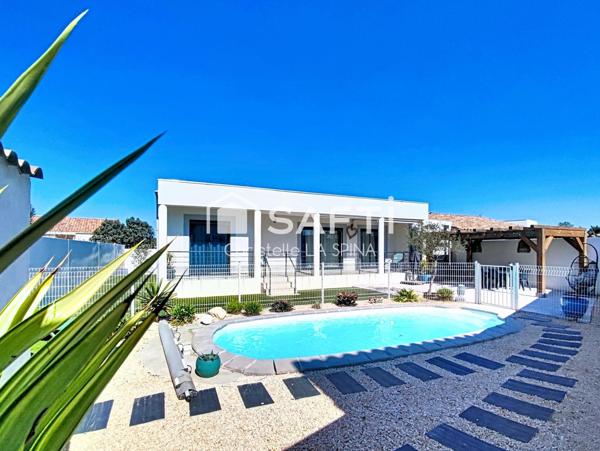 Maison familiale lumineuse avec jardin et piscine