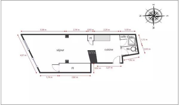 Location Appartement 1 pièces 30 m2 à Aubagne