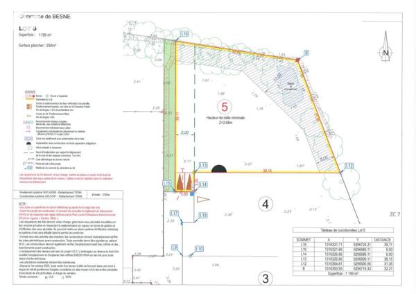 BESNE - Centre / Terrains à bâtir viabilisés / LIBRE DE CONSTRUCTEUR