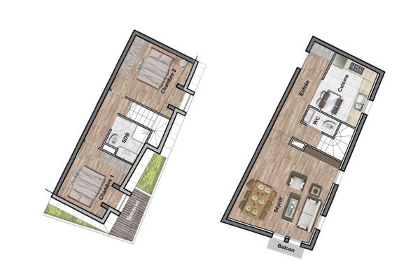 Appartement à vendre    3 pièces • 62,88 m2 La Ferté-Alais