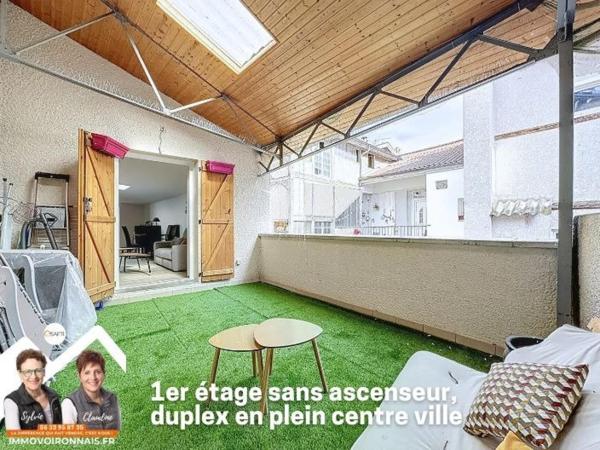 Duplex T4, entièrement rénové, avec terrasse au cœur de Voiron