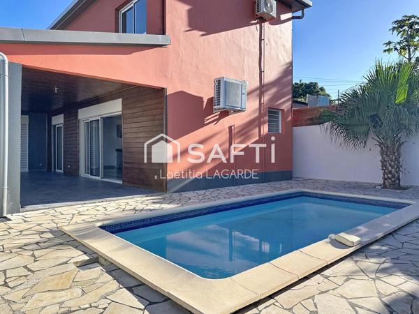 Maison familiale F4 avec piscine, sans vis-à-vis