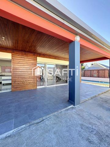Maison familiale F4 avec piscine, sans vis-à-vis
