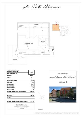 Appartement neuf Albi Fac 3 pièces 58,80 m2