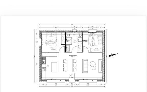 Maison à vendre 3 pièces 67 m² Trélivan