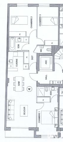 Appartement à vendre 4 pièces 78 m² Bordeaux