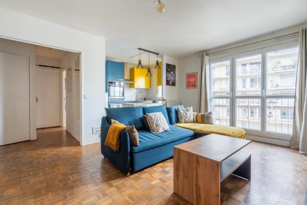 T2 43m² rafraîchi à neuf — 5ème étage avec ascenseur — Paris 19ème