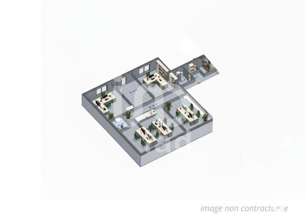 Location bureaux 121 m² Saint-Grégoire