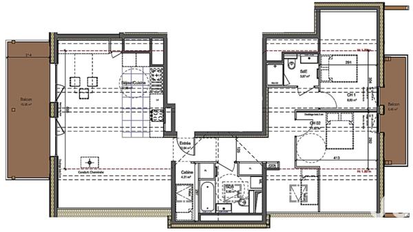 Appartement à vendre 3 pièces 82 m² Montriond