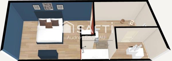 Maison de ville rénovée vendue entièrement meublée